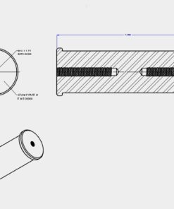 Longwall Ram Pin Both Ends Threaded