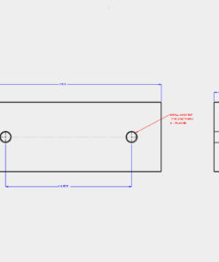 Water Wiper Roller Mounting Block