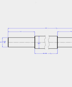WATER WIPER 8' OAL 4-15/16 BEARINGS  14" BEARING ENDS (headgate 6 tripper )