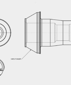 2 Step Bit Sleeve J35 with Hard Powder .005 Over
